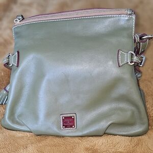 Dooney & Bourke Olive Leather Crossbody Bag